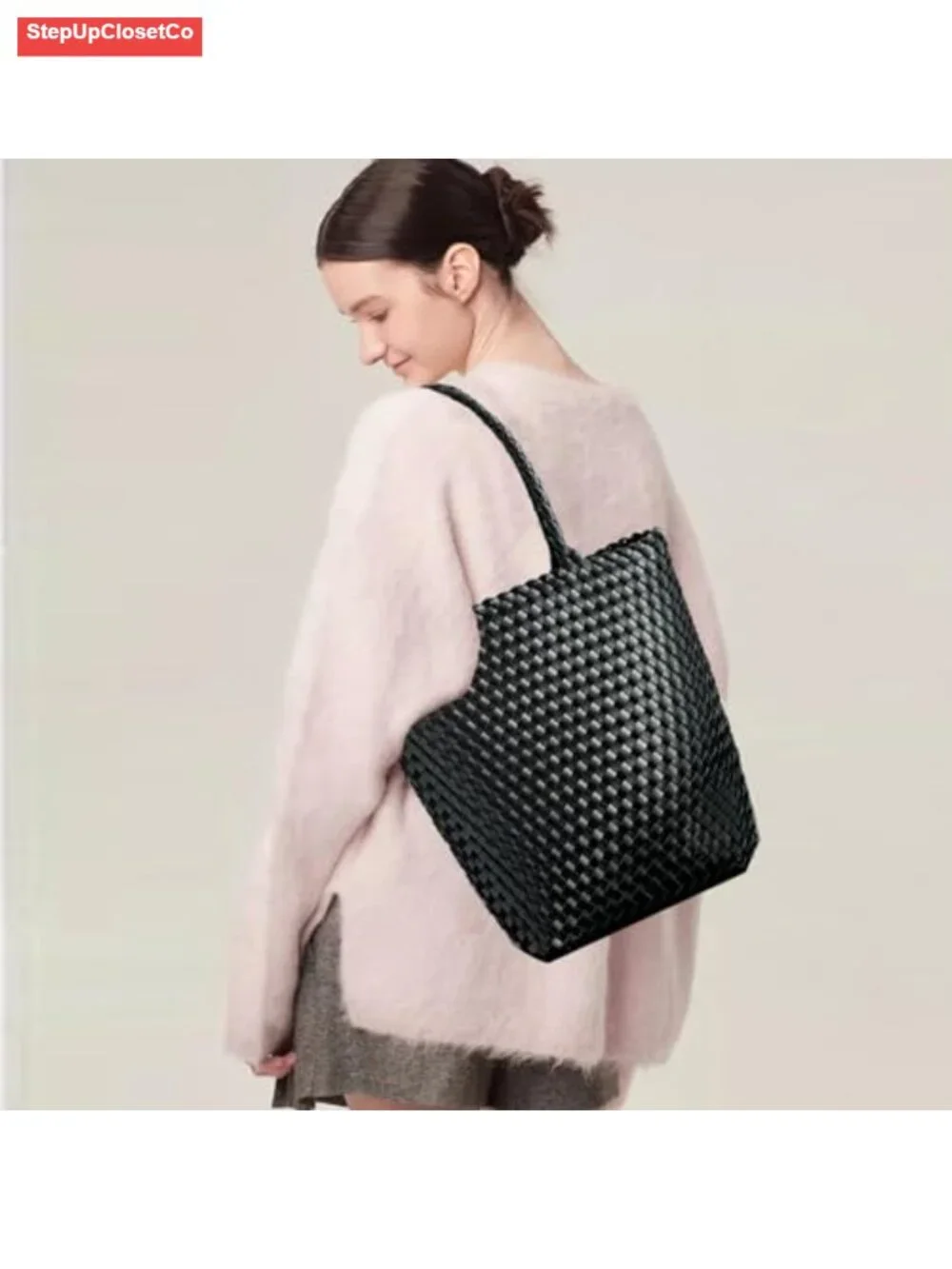 Handcrafted Woven Rattan Hobo Purse with Braided Straps